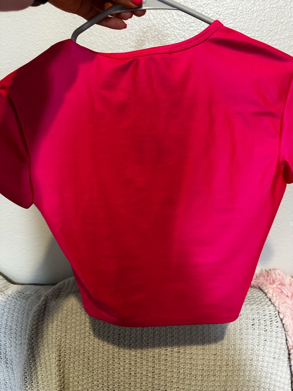 Versace Jeans Couture Hot Pink Crop Top - Picture 5 of 5